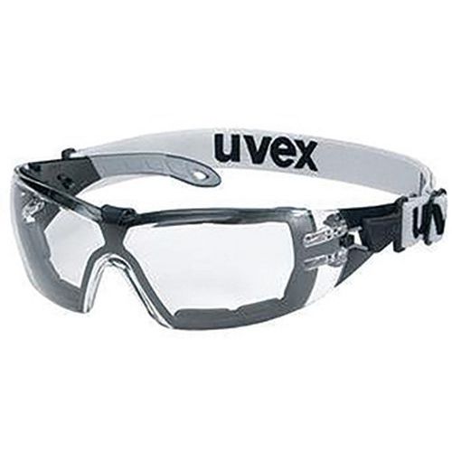Uvex - Lunettes de protection Pheos Guard S - Noir/Gris - Polycarbonate - Antirayures, antibuée, anti-UV - CE