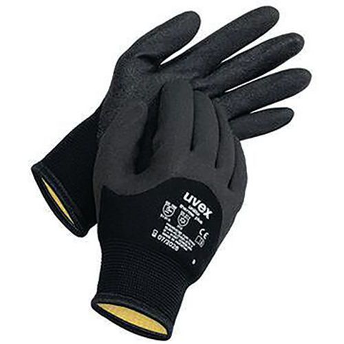 Uvex - Gants Unilite Thermo Plus Froid - Taille 11 Noir - Protection Mécanique et Thermique