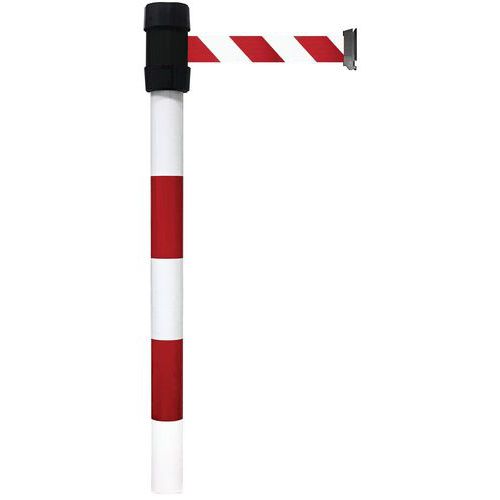 Poteau à Sangle 2m Rouge Et Blanc