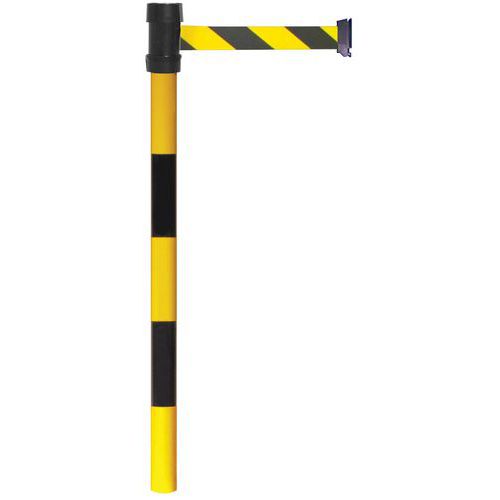 Poteau à Sangle 2m Jaune Et Noir