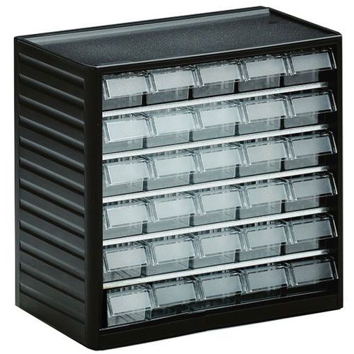 Armoire Tiroirs Transparents 30 Tiroirs Sans Séparation