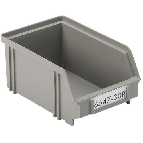 Bac à Bec En Plastique Recyclé 07l Gris Ã‰tiquette Fournie