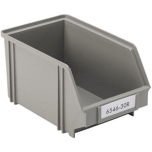 Bac à Bec En Plastique Recyclé 27l Gris Ã‰tiquette Fournie