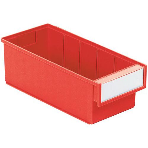 Bac D'étagère Rouge Étiquette Incluse Sans Séparation