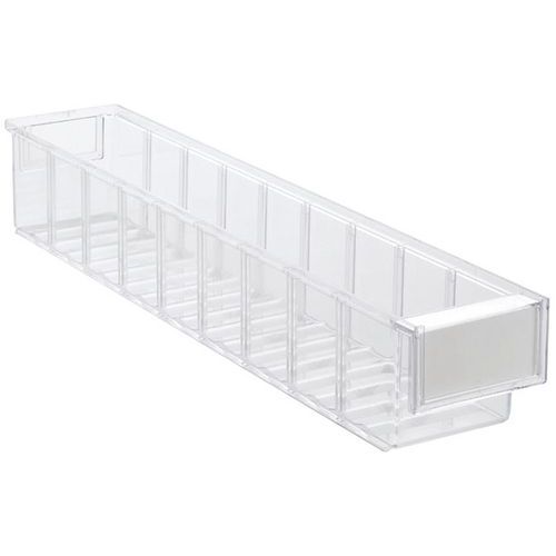Bac D'étagère Transparents Étiquette Incluse Sans Séparation