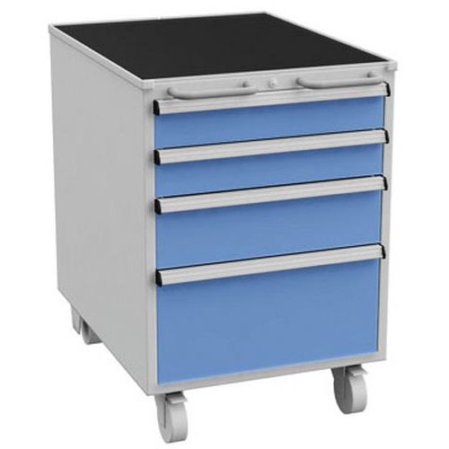 Bloc-tiroirs 55/66-9 Roues 4 Tiroirs