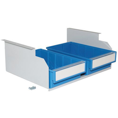 Casier Porte-bacs Fourni Avec 2 Bacs En Plastique Type