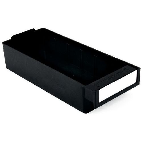 Petit Bac Tiroir Esd Noir Avec Étiquette