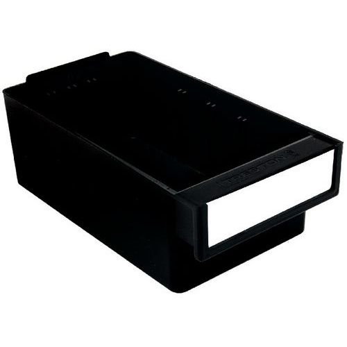 Petit Bac Tiroir Esd Noir 170x92x62mm Avec Étiquette