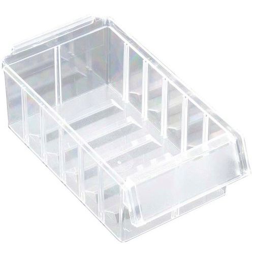 Petit Tiroir Transparent Fond Cannelé Avec Étiquette