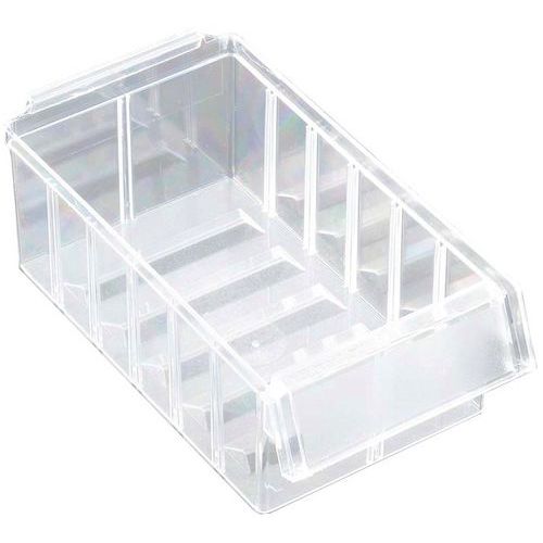 Petit Tiroir Transparent Fond Cannelé Avec Étiquette