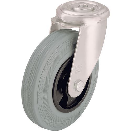 Roulette Piv Bandage Gris Moyeulissef=50k Gd=80mm