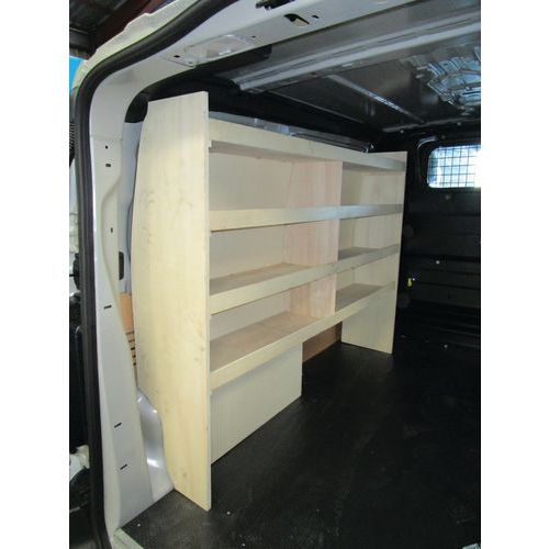 Meubles gauches pour utilitaire L2 - Peuplier 4 tablettes - Peugeot Citroën Toyota Expert Jumpy Proace