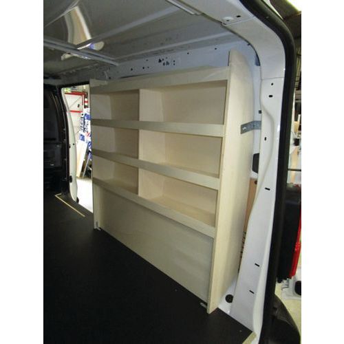 Meuble droit pour utilitaire L2 - Peuplier 4 tablettes - 880x245x1200mm - Peugeot Citroën Toyota