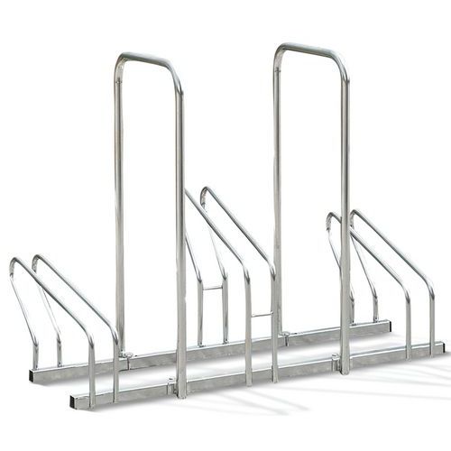 Râtelier 2 Niveaux Pour 3 Vélos Avec 2 Arceaux Pour Antivol