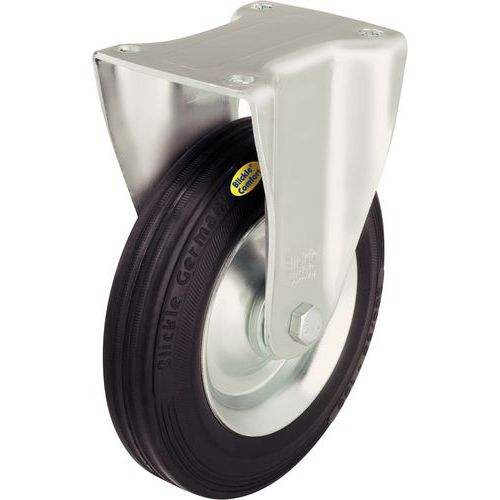 Roulette Fixe Platine Souple Moy.rouleauxf=1 00kgd=100mm