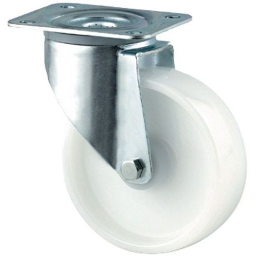 Roulette Pivotante En Nylon Force:200 Kg H Ht:108 Mm