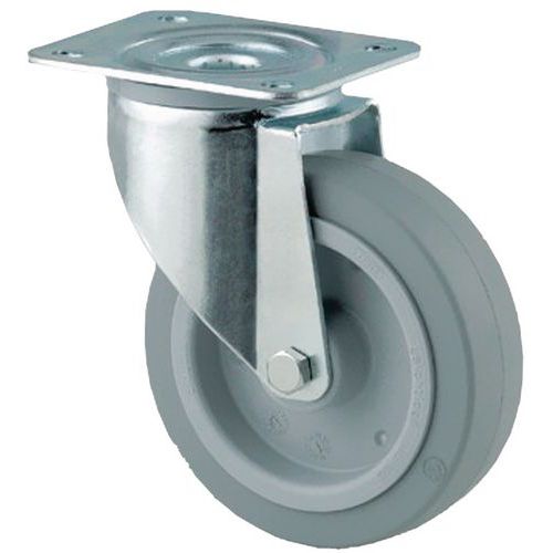 Roulette Pivotante à Roulement Force:150 Kg H Ht:128 Mm