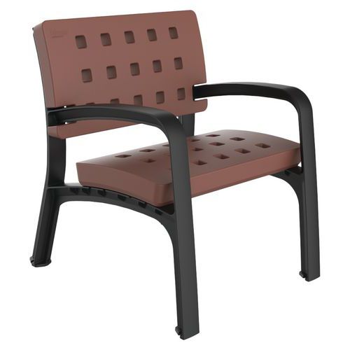 Fauteuil Horizon Polyéthylène - Marron