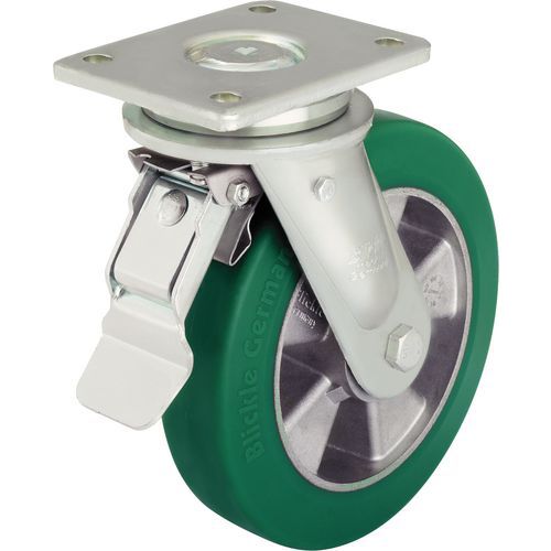 Roulette Frein Polyu Souple Moyeubillesf=55 0kgd=160mm