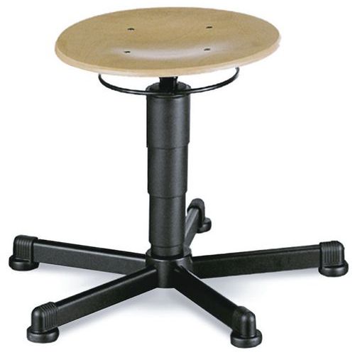 Tabouret D'atelier Réglage De La Hauteur Revêtement Hêtre