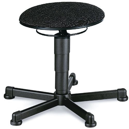 Tabouret D'atelier Piétement Acier Sur Patins