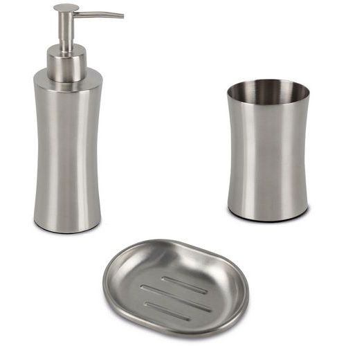 Arvix - Set à poser 3 pièces Métal - Équipement salle de bain pratique et moderne
