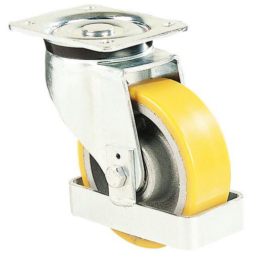 Roulette Pivotante F=700kg D=150 Bdge Poly Urethanne