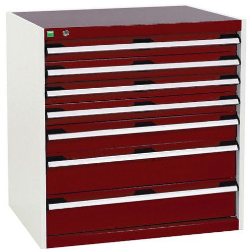 Bott 1 Armoire à Tiroirs Cubio - 800x800x650mm - Bott