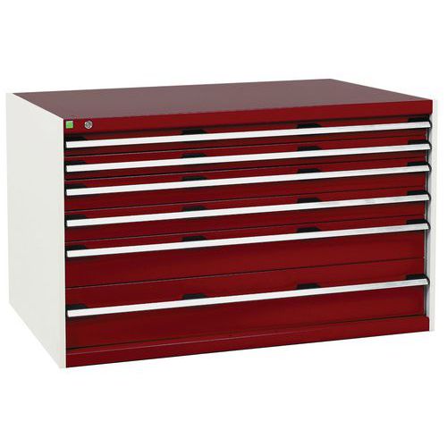 Bott 1 Armoire à Tiroirs Cubio - 800x1300x750mm - Bott