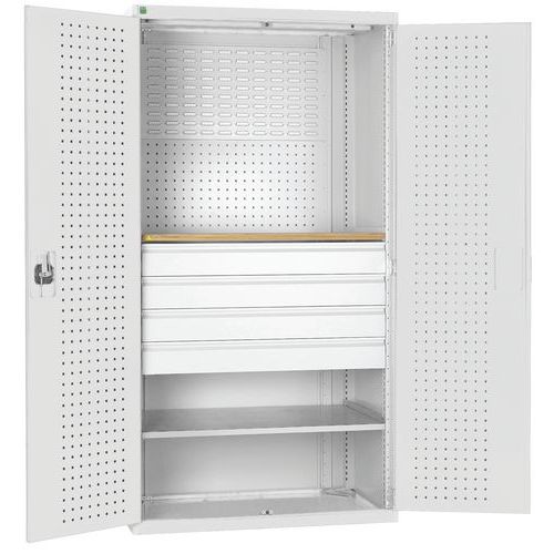 Bott 1 Armoire D'atelier Perfo Bott Smf - Avec Tablettes + Tiroirs_bott