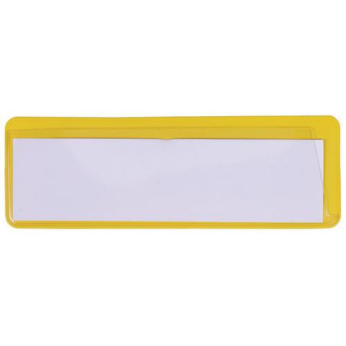 Porte-étiquette Jaune 120 Mm X 40 Mm Magnétique