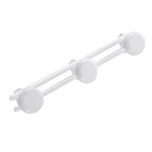 Patère 3 Têtes Métal Blanc - Arvix