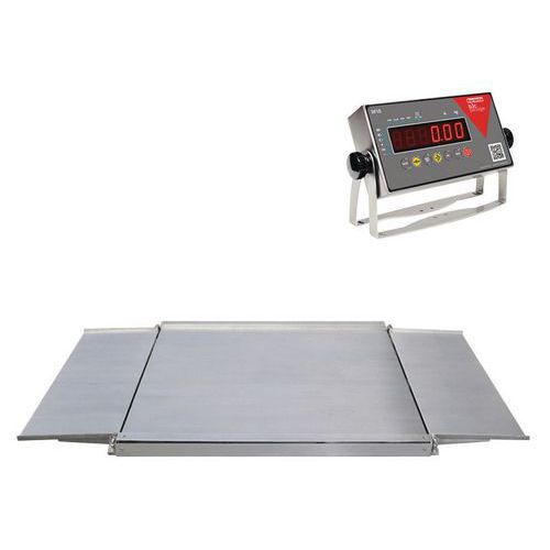 Plate-forme De Pesage Inox 1500x1500mm 3000kg/1kg