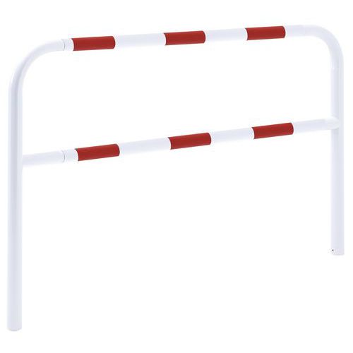 Poteau De Protection à Sceller Hauteur 120 M Blanc Et Rouge