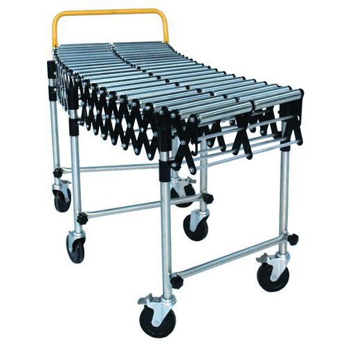 Convoyeur Rouleaux Acier Extensible -3 Pieds - Largeur 600 Mm
