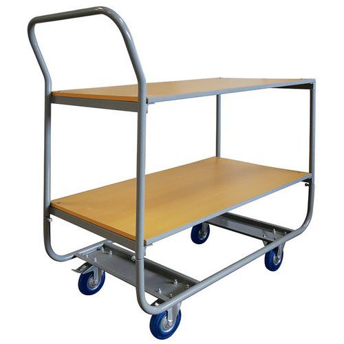 Servante 200 Kg Plateaux Bois 850x430 Mm