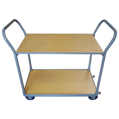 Servante 250 Kg 2 Plateaux Bois 850x500 Mm