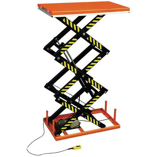 Table Ã‰lévatrice Ã‰lectrique Triple Ciseaux 1 T 380 V