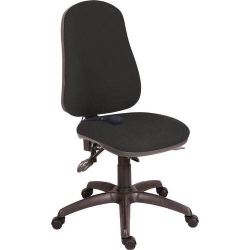Chaise Ergonomique à Dossier Haut Avec Ressort Lombaire Turaco Noir