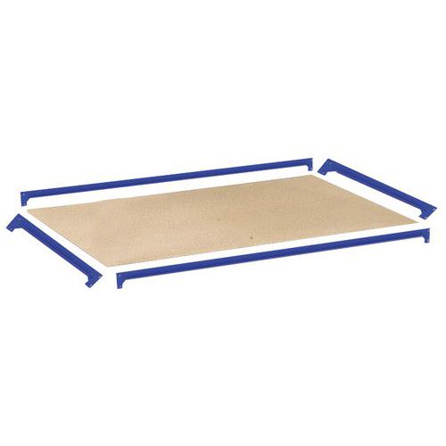 Niveau supplémentaire Manutan Rapid 2 - Agglo lisse époxy bleu 1525 x 455 - Manutan Expert