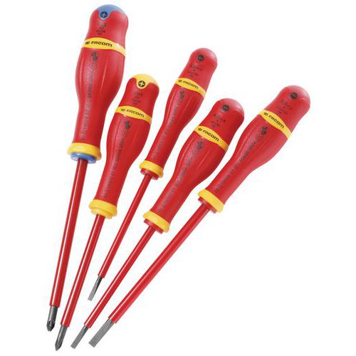 Wiha Jeu De Tournevis Et Embouts Slimvario Fente, Phillips, Pozidriv 9 Pcs