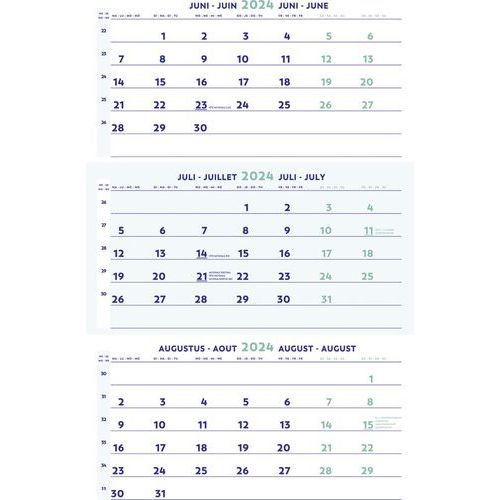 Calendrier 2024 3 Mois