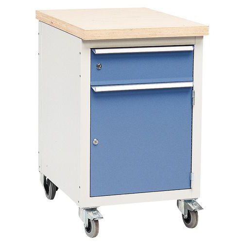 Desserte D'atelier Mobile 1 Tir+1 Compart Im/porte