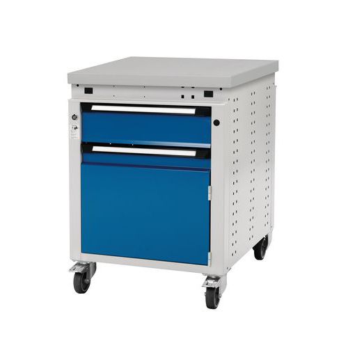 Servante Mobile Larg.605 1tiroir+1porte Stratifie