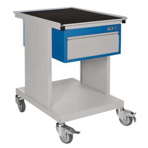 Desserte à plateau SV - 2 tablettes et 1 tiroir