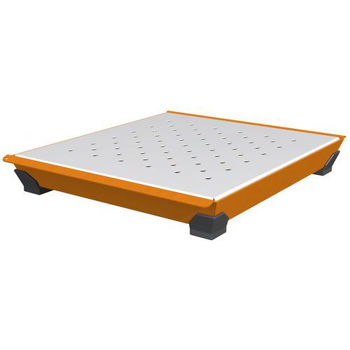 Bac De Rétention Labo En Acier Avec Caillebotis - 5 Litres