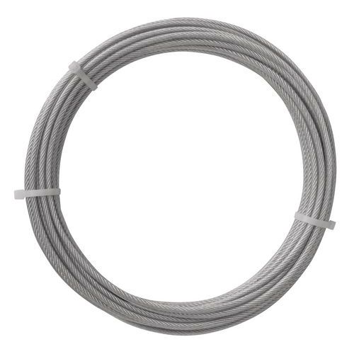 Rouleau 12m Cable Acier Pvc Diametre 2/3mm
