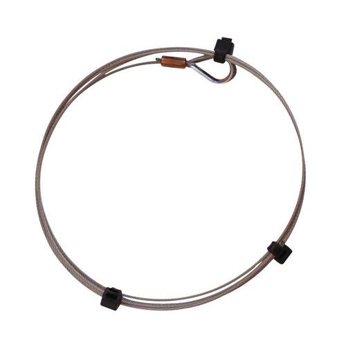 Inox Diam 4 Mm - 1 Boucle Cossee - Manchonnee - 1m