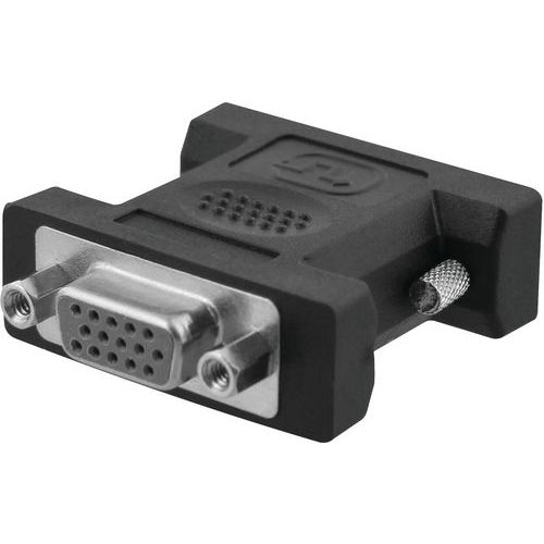 TNB - Adaptateur DVI Mâle vers VGA Femelle Noir - Poids 28g - Emballage Recyclable